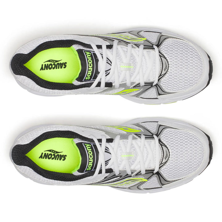 SAUCONY RIDE MILLENNIUM WHITE SILVER YELLOW