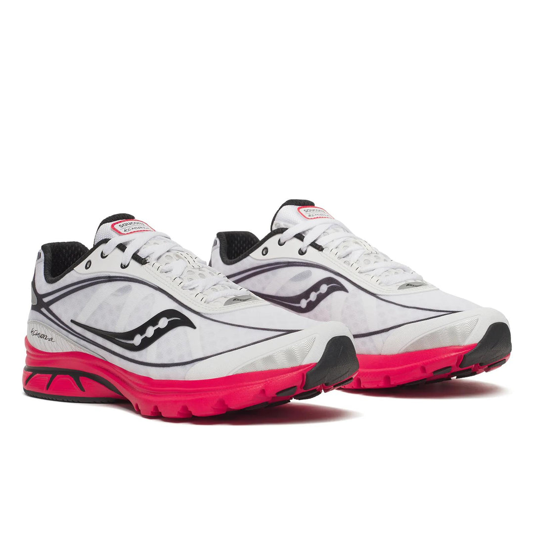 SAUCONY KINVARA 1 WHITE BLACK RED