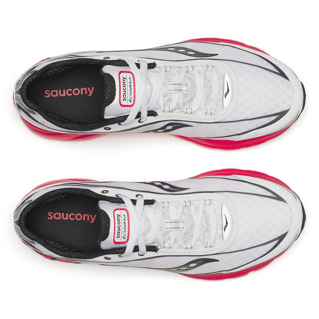SAUCONY KINVARA 1 WHITE BLACK RED