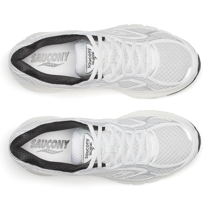SAUCONY PROGRID GUIDE 7 WHITE BLACK