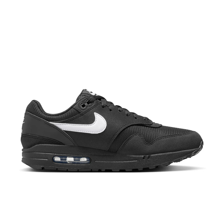 NIKE AIR MAX 1 BLACK WHITE SWOOSH