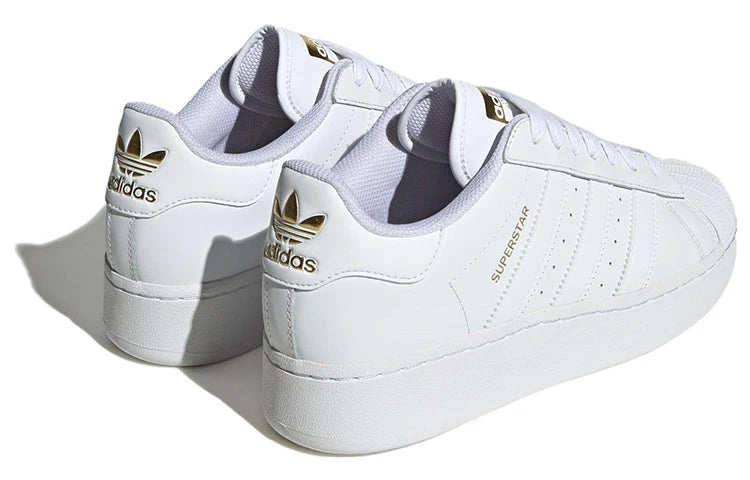 ADIDAS ORIGINALS SUPERSTAR XLG SHOES CLOUD WHITE GOLD METALLIC