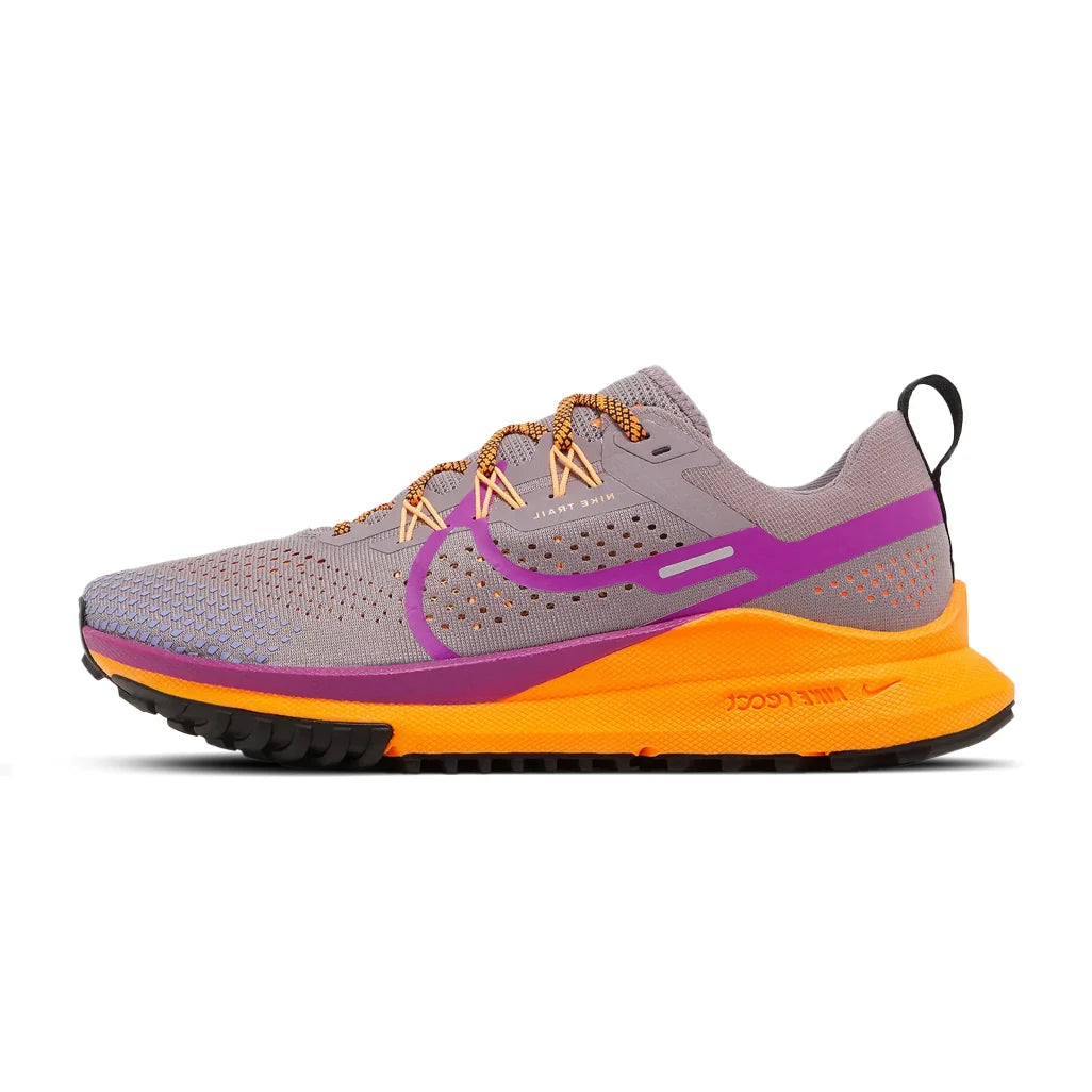 NIKE REACT PEGASUS TRAIL 4 PURPLE SMOKE TOTAL ORANGE PEACH CREAM VIVID PURPLE W