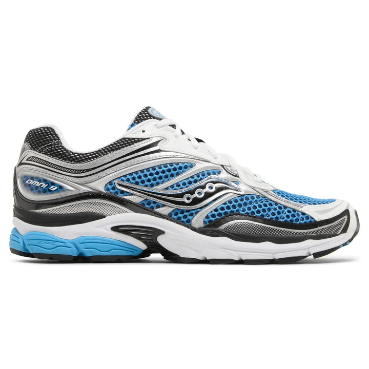 SAUCONY PROGRID OMNI 9 SILVER ROYAL BLUE WHITE