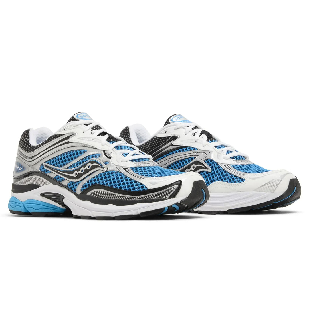 SAUCONY PROGRID OMNI 9 SILVER ROYAL BLUE WHITE