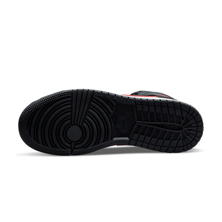 JORDAN AIR JORDAN 1 MID BLACK FIRE RED GS