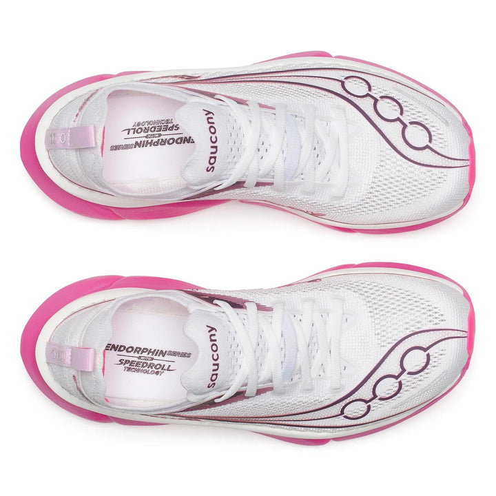 SAUCONY ENDORPHIN ELITE 3 WHITE EGGPLANT