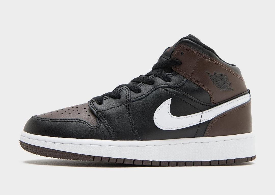 JORDAN AIR 1 MID BLACK BROWN GS