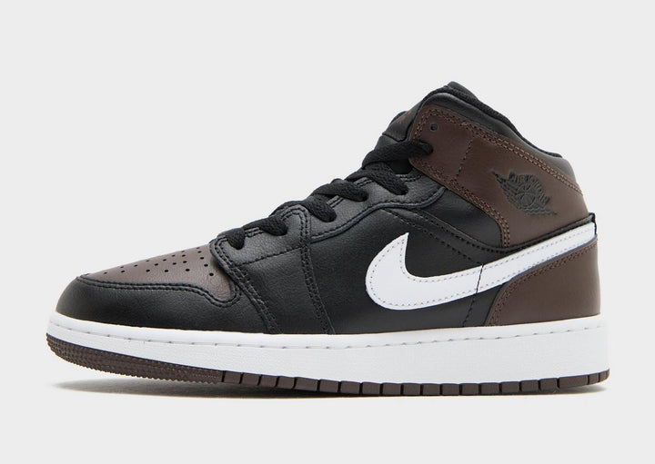 JORDAN AIR 1 MID BLACK BROWN GS