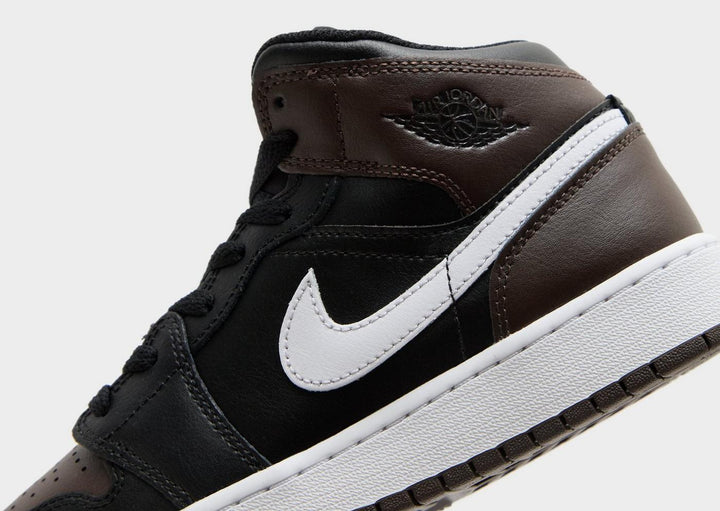 JORDAN AIR 1 MID BLACK BROWN GS
