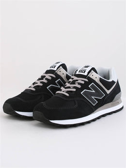 NEW BALANCE 574 CORE BLACK WITH WHITE