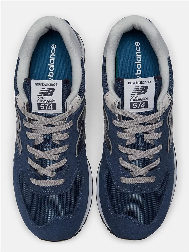 NEW BALANCE 574 CORE TTRAINERS NAVY WITH WHITE