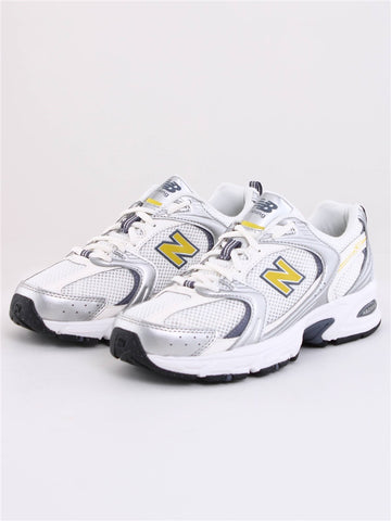 NEW BALANCE 530 SILVER METALLIC WITH SEA SALT AND APOLLO GOLD