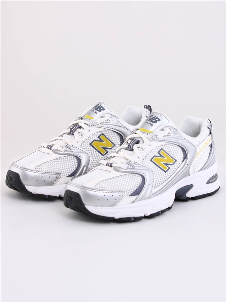 NEW BALANCE 530 SILVER METALLIC WITH SEA SALT AND APOLLO GOLD