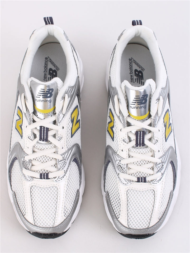 NEW BALANCE 530 SILVER METALLIC WITH SEA SALT AND APOLLO GOLD