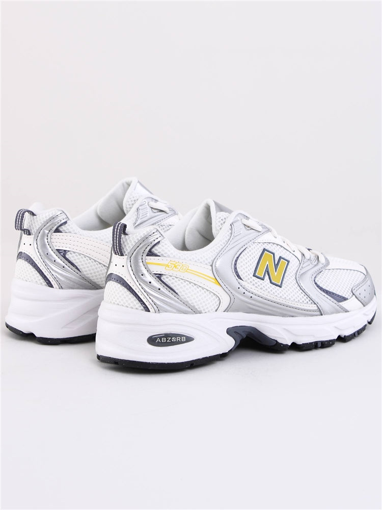 NEW BALANCE 530 SILVER METALLIC WITH SEA SALT AND APOLLO GOLD