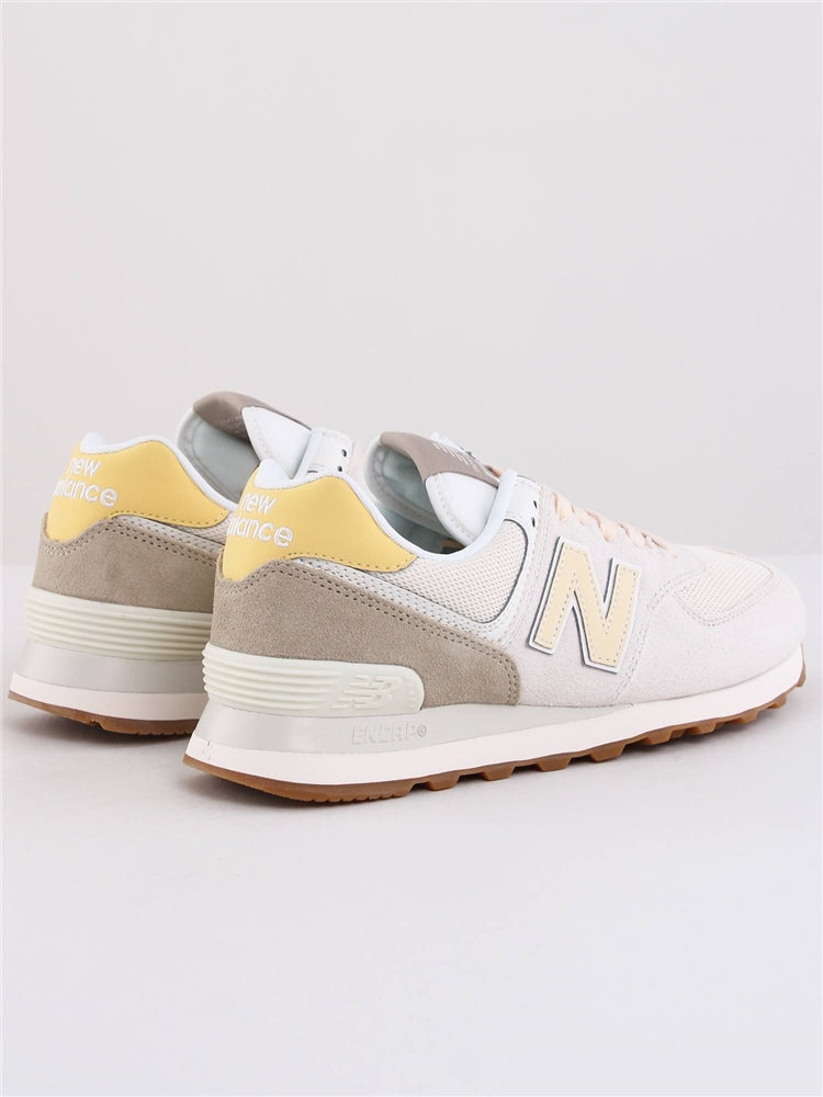 NEW BALANCE 574 WHITE / GREY / YELLOW
