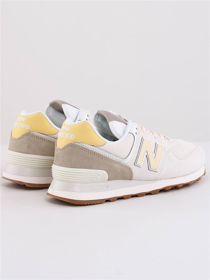 NEW BALANCE 574 WHITE / GREY / YELLOW