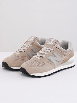 NEW BALANCE 574 BEIGE WITH NB WHITE