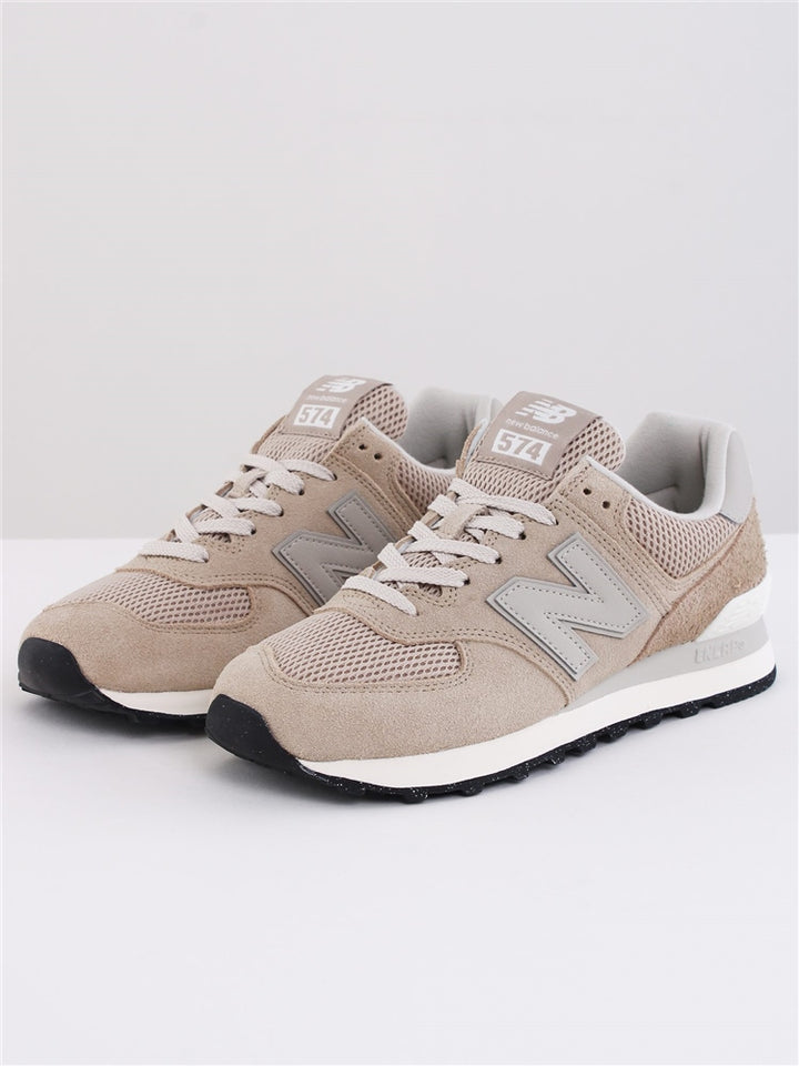 NEW BALANCE 574 BEIGE WITH NB WHITE
