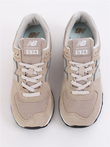 NEW BALANCE 574 BEIGE WITH NB WHITE