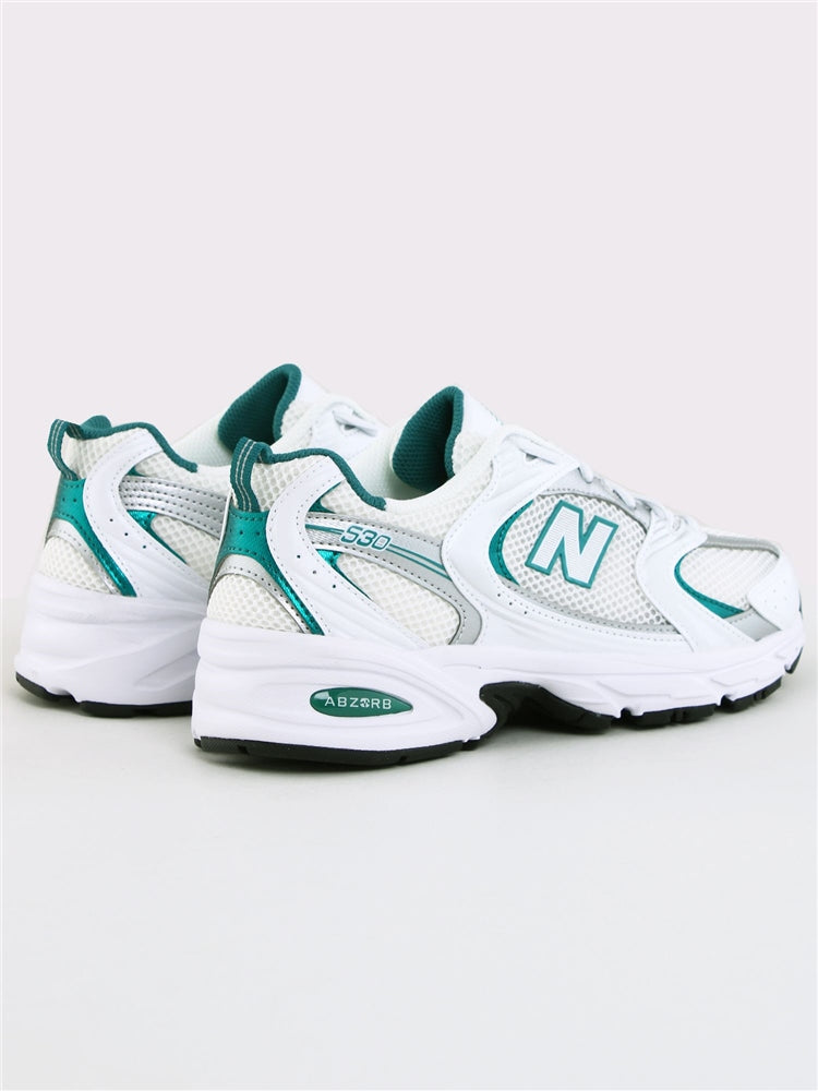 NEW BALANCE 530 WHITE / SILVER METALLIC / GREEN