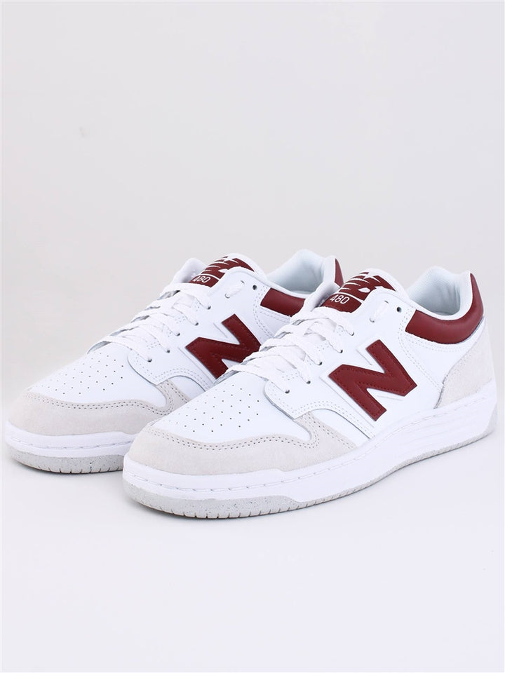 NEW BALANCE 480 WHITE/RED