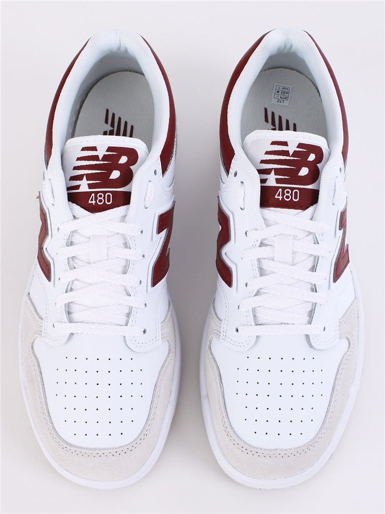 NEW BALANCE 480 WHITE/RED