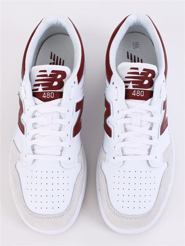 NEW BALANCE 480 WHITE/RED