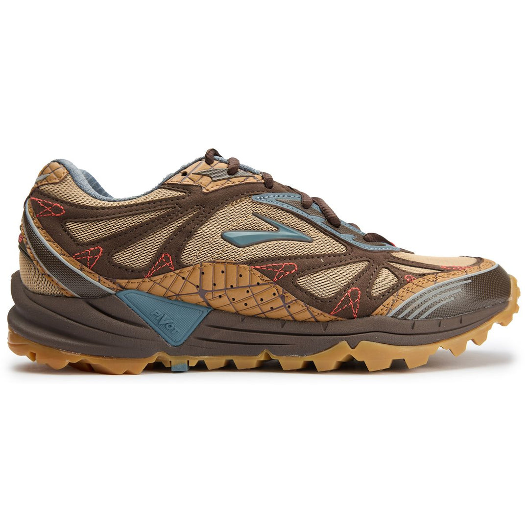 BROOKS X STAPLE CASCADIA 1 BROWN PINK BLUE