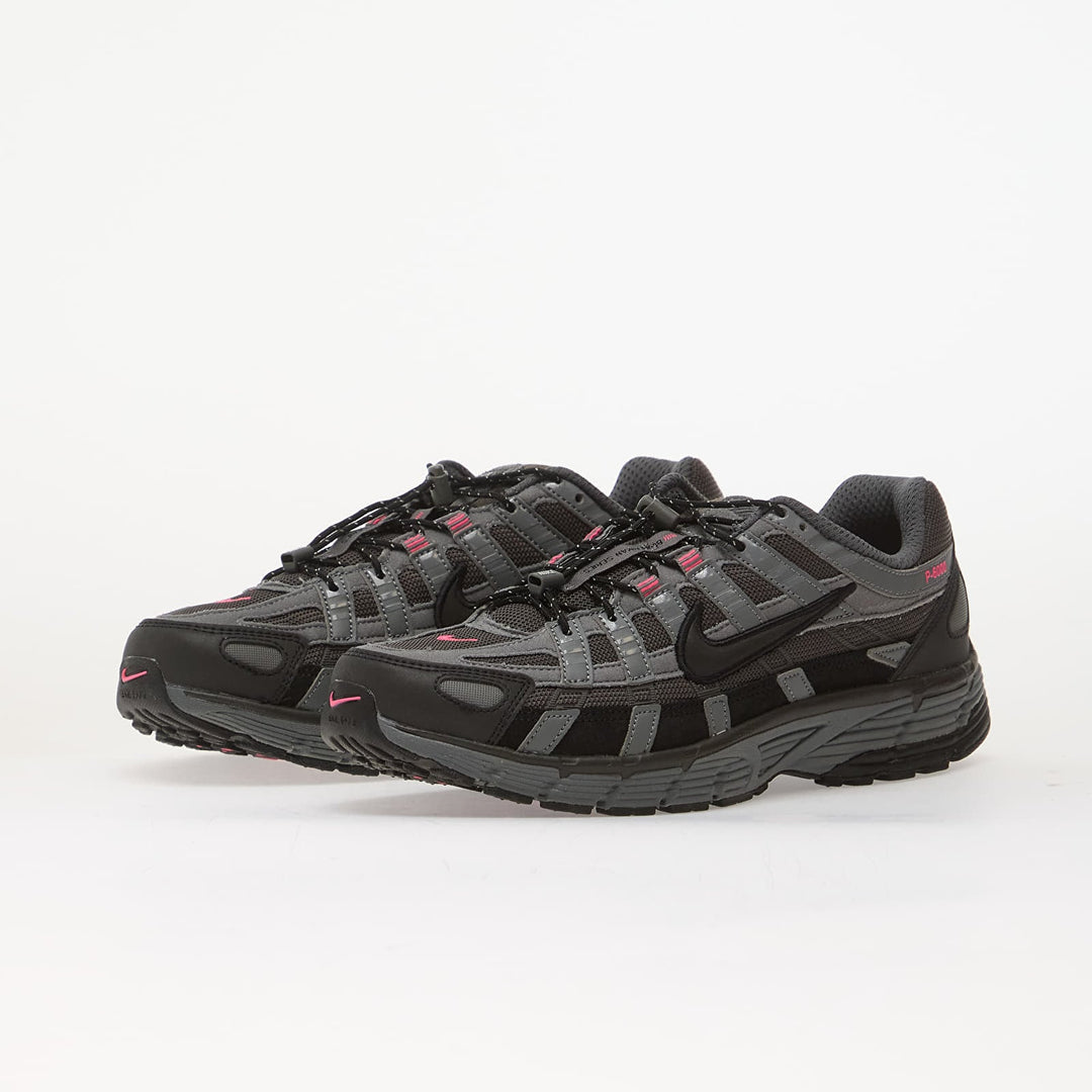 NIKE P-6000 MEDIUM ASH/ BLACK-IRON GREY-HYPER PINK