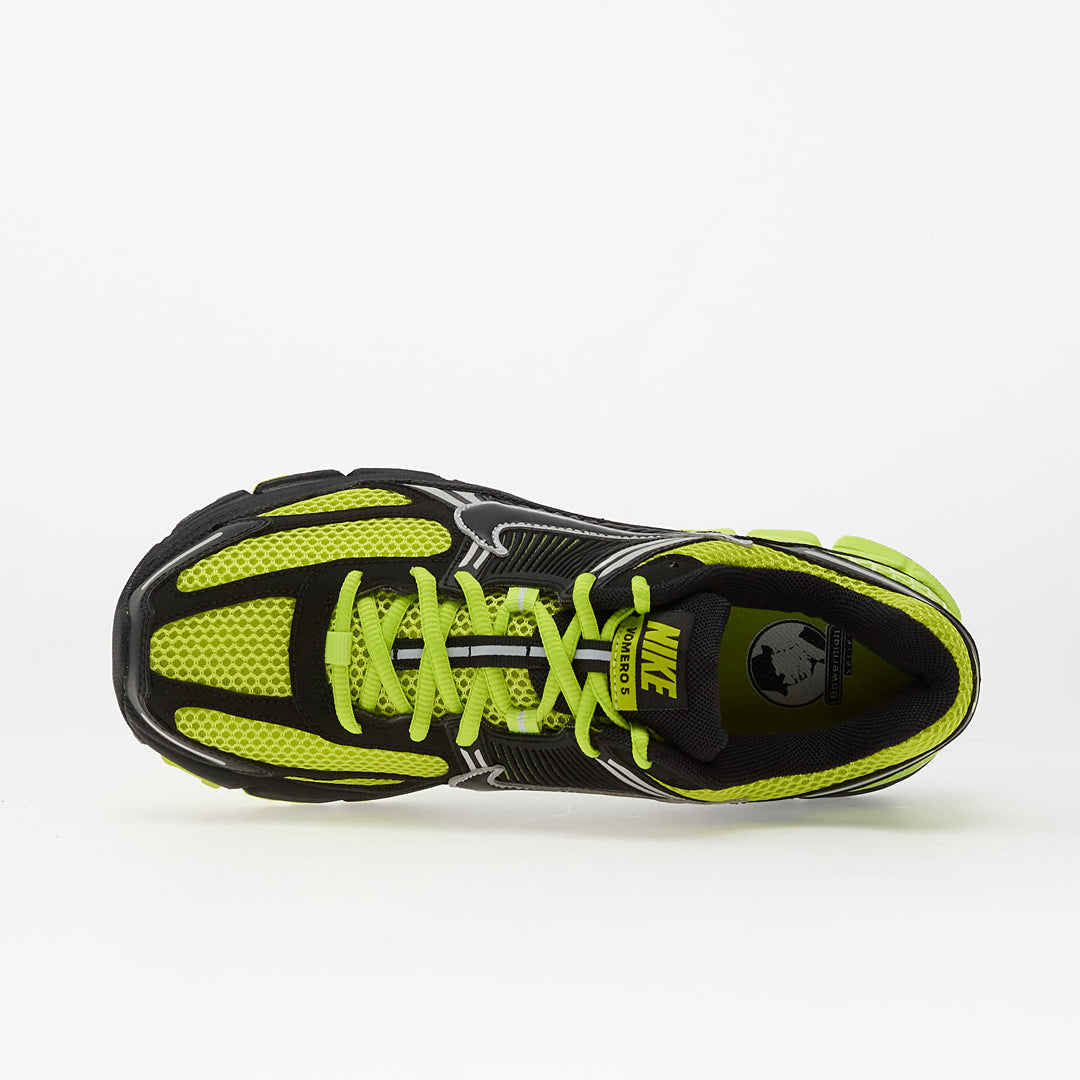 NIKE ZOOM VOMERO 5 BLACK/ CYBER-MTLC PLATINUM-BRIGHT CACTUS