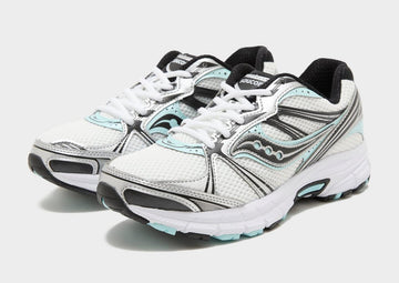 SAUCONY GRID LEGACY WOMEN'S WHITE BLUE SILVER BLACK — Stock