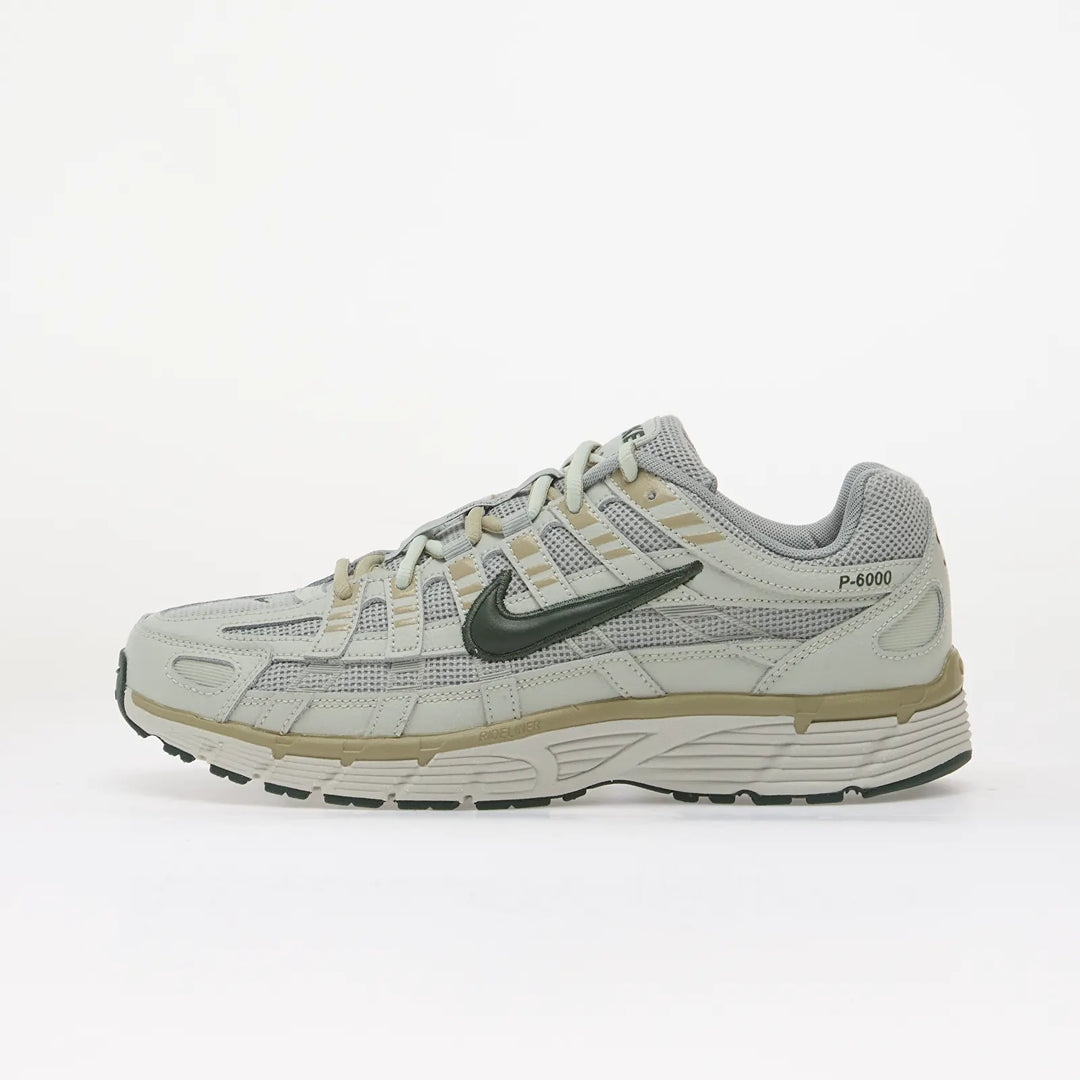 NIKE P-6000 LIGHT PUMICE/ CAMO GREEN-LIGHT SILVER