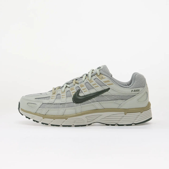 NIKE P-6000 LIGHT PUMICE/ CAMO GREEN-LIGHT SILVER