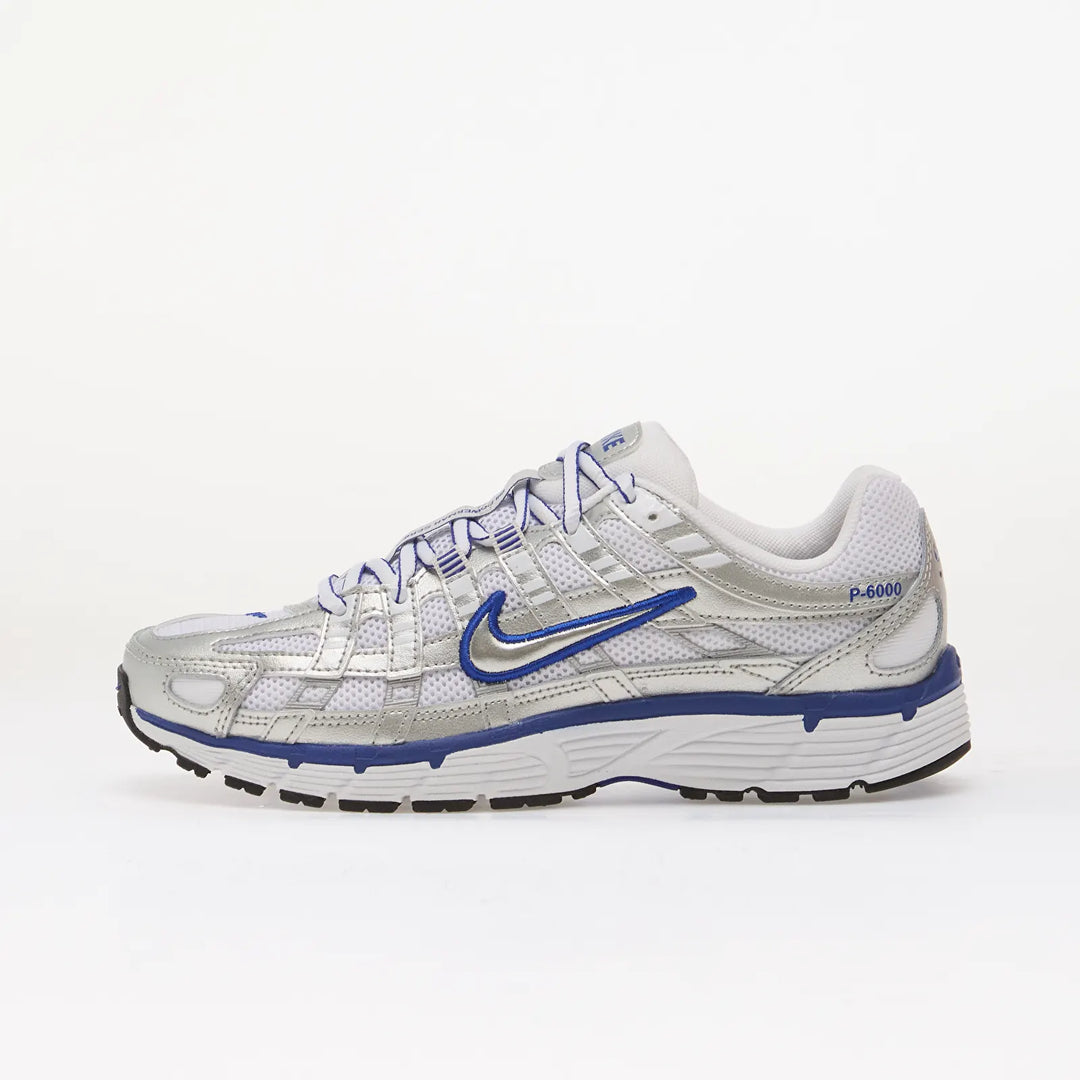 NIKE P-6000 WHITE/ METALLIC SILVER-OLD ROYAL-BLACK