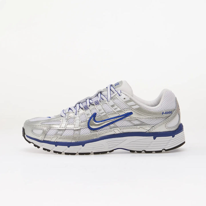 NIKE P-6000 WHITE/ METALLIC SILVER-OLD ROYAL-BLACK