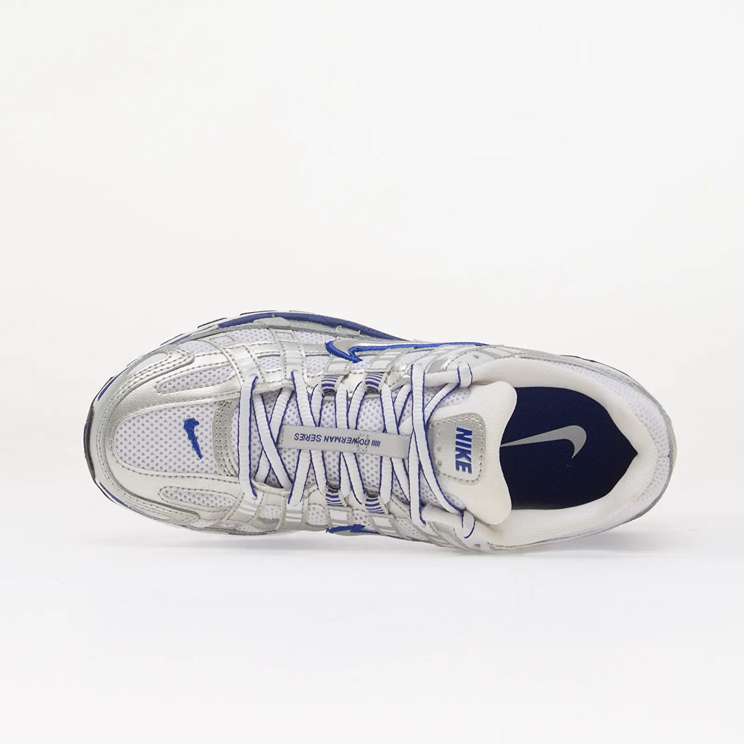 NIKE P-6000 WHITE/ METALLIC SILVER-OLD ROYAL-BLACK