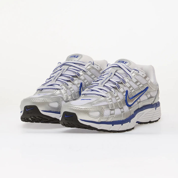 NIKE P-6000 WHITE/ METALLIC SILVER-OLD ROYAL-BLACK