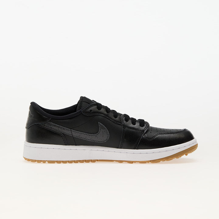 AIR JORDAN 1 LOW GOLF BLACK/ ANTHRACITE-GUM MED BROWN-WHITE