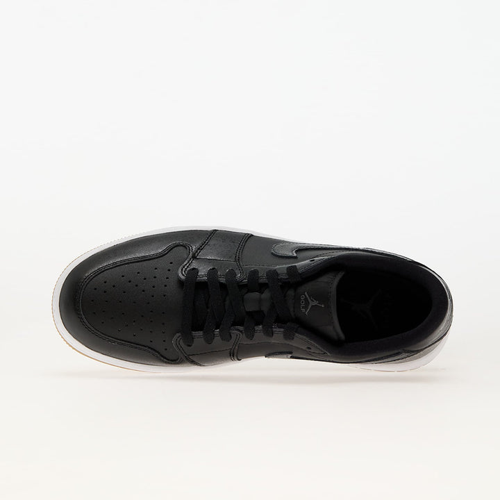 AIR JORDAN 1 LOW GOLF BLACK/ ANTHRACITE-GUM MED BROWN-WHITE