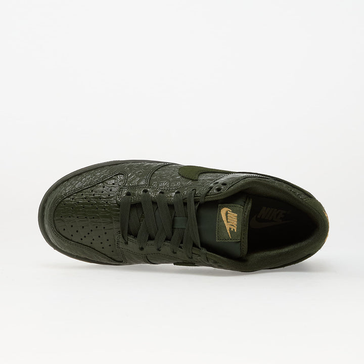 NIKE DUNK LOW CARBON GREEN/ CARBON GREEN-METALLIC GOLD