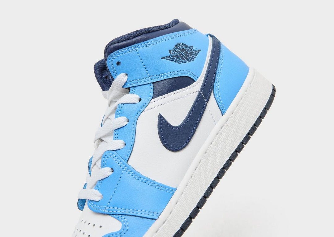 JORDAN AIR 1 MID BLUE WHITE GS