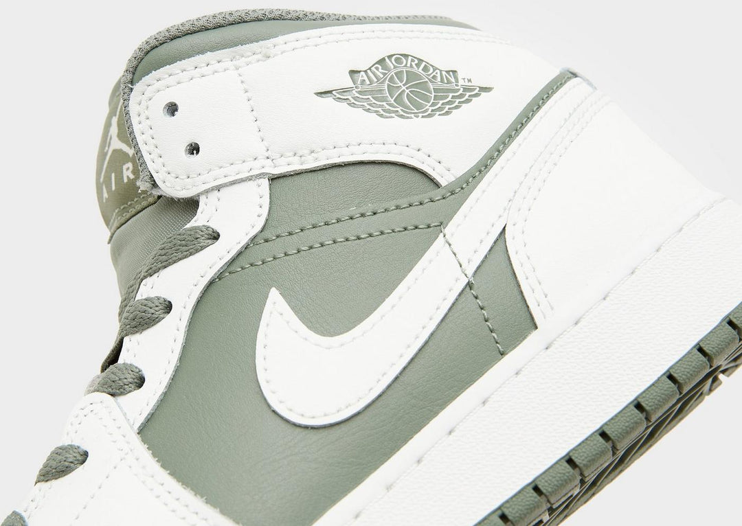 JORDAN AIR 1 MID WHITE GREEN GS