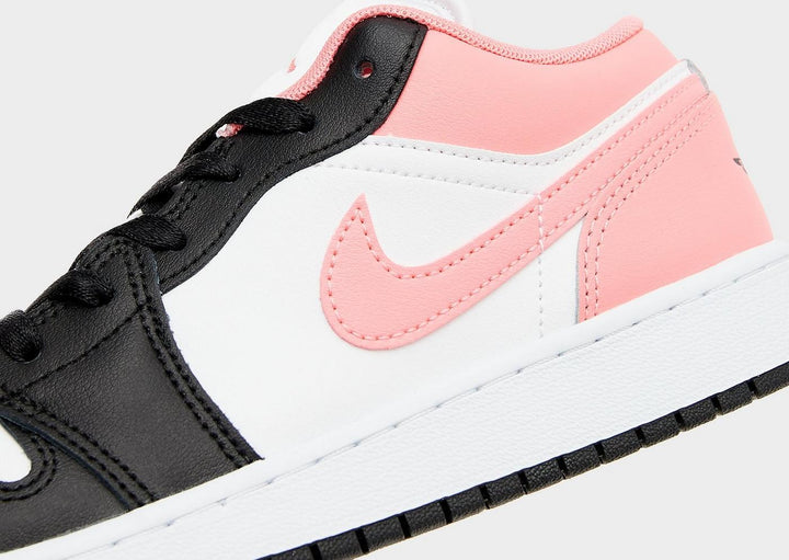 JORDAN AIR 1 LOW BLACK WHITE PINK GAZE GS