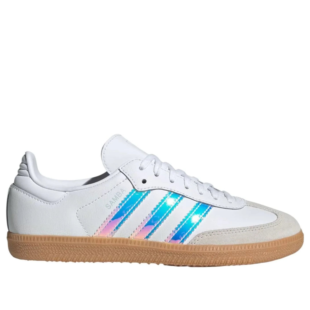 ADIDAS SAMBA OG WHITE IRIDESCENT STRIPES GS