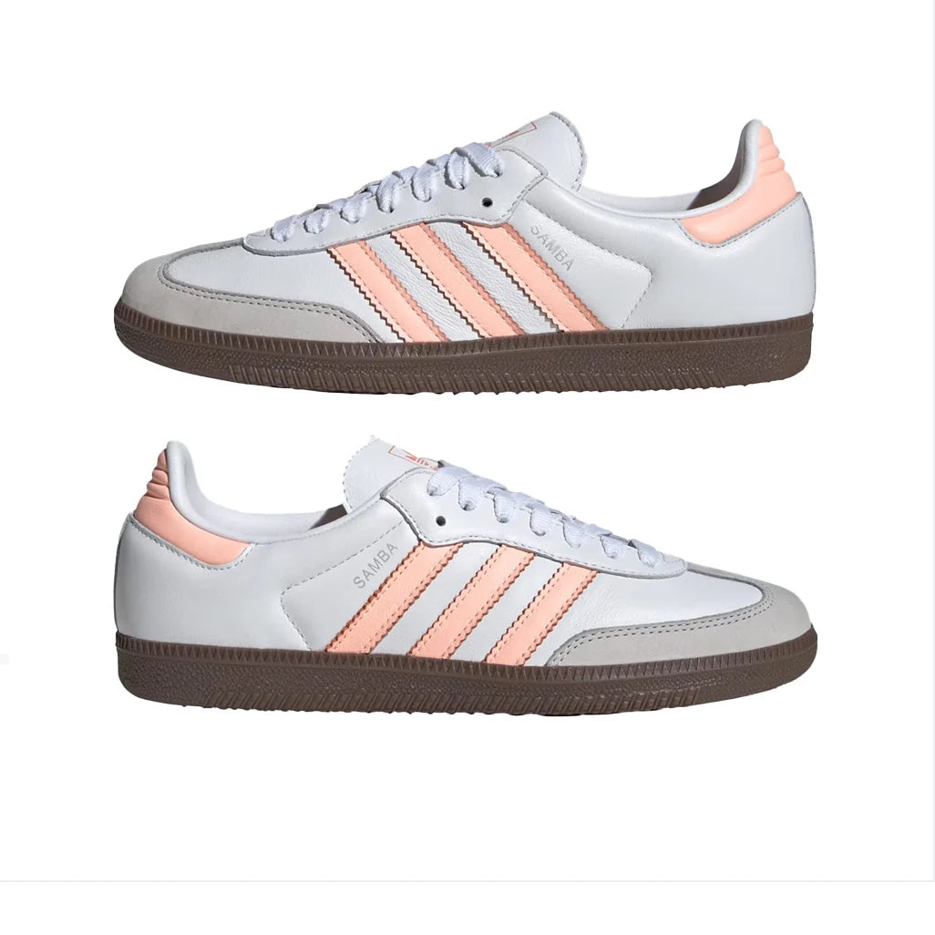ADIDAS SAMBA OG CLOUD WHITE CLEAR ORANGE SEMI CORAL W