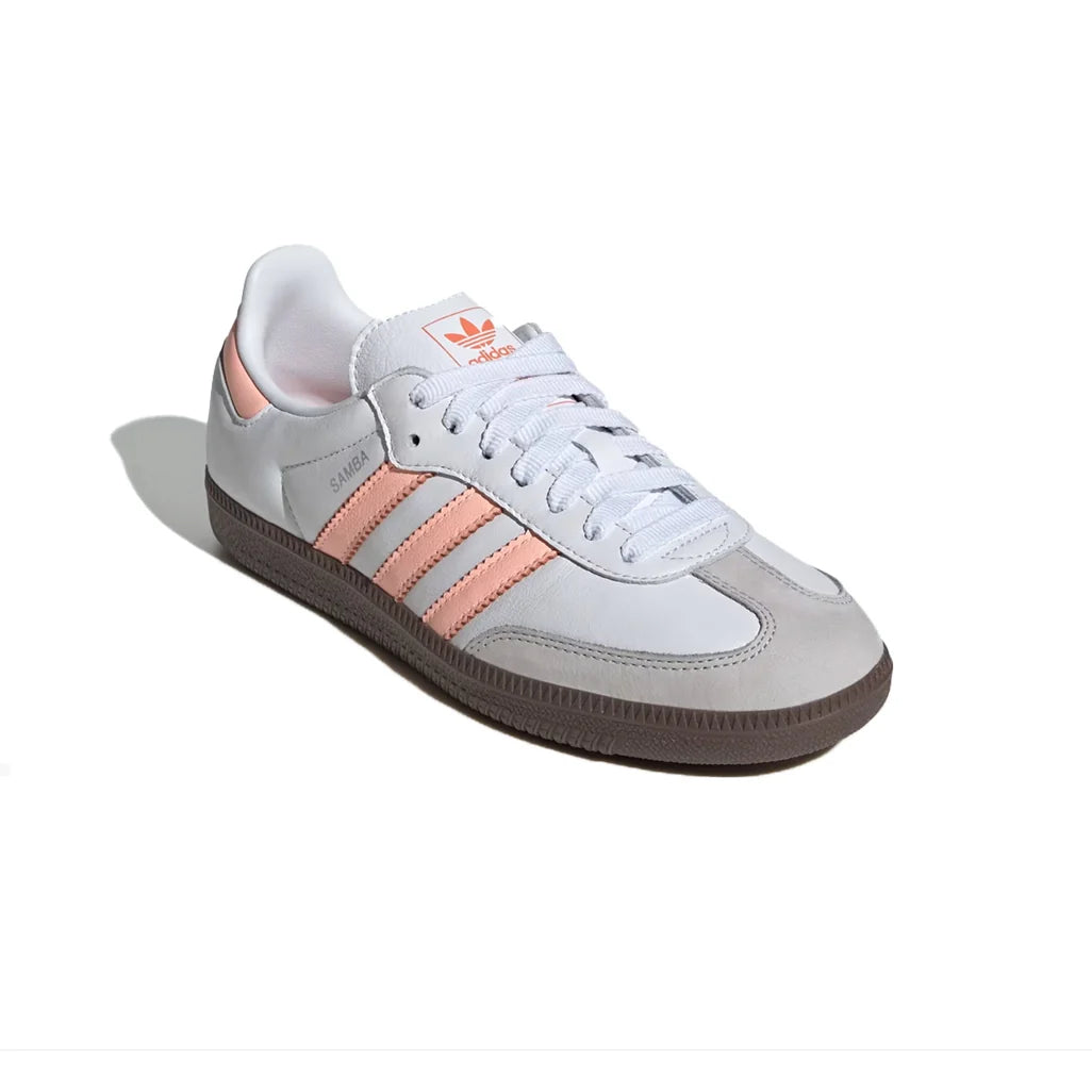 ADIDAS SAMBA OG CLOUD WHITE CLEAR ORANGE SEMI CORAL W