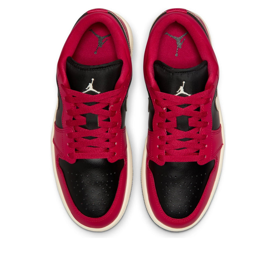 JORDAN AIR JORDAN 1 LOW MYSTIC HIBISCUS BLACK W