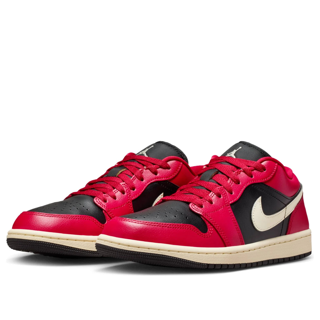 JORDAN AIR JORDAN 1 LOW MYSTIC HIBISCUS BLACK W